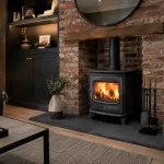 A beautiful modern living room demonstrating having DEFRA-approved log burners explained safely inside a UK home.