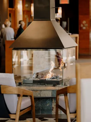 modern stove and fireplace fitting
