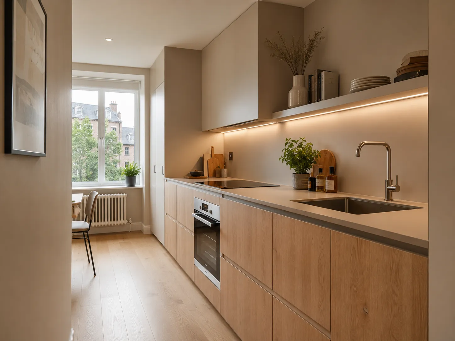 warm-taupe-kitchen-walls-modern